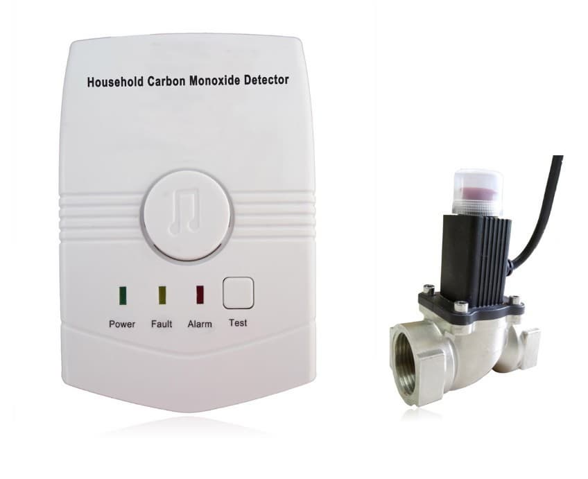 Carbon Monoxide Detector with Shut off  Valve